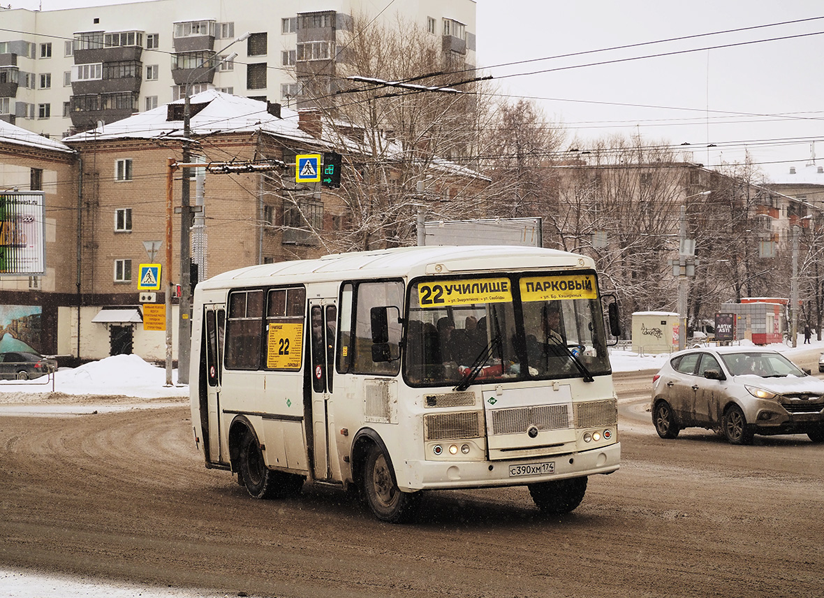 Chelyabinsk, PAZ-32054 (40, K0, H0, L0) No. С 390 ХМ 174