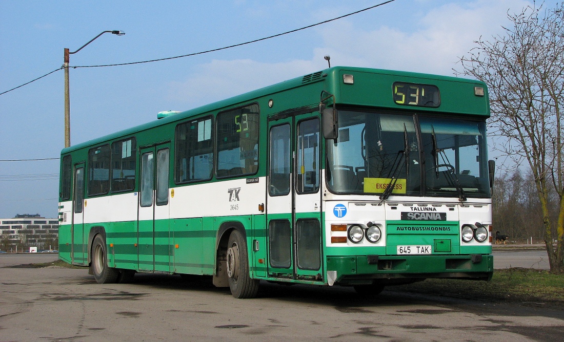 Таллин, Scania CN112CL № 3645