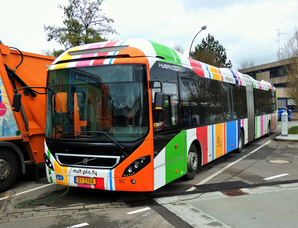 Luxembourg-ville, Volvo 7900A Hybrid # 92