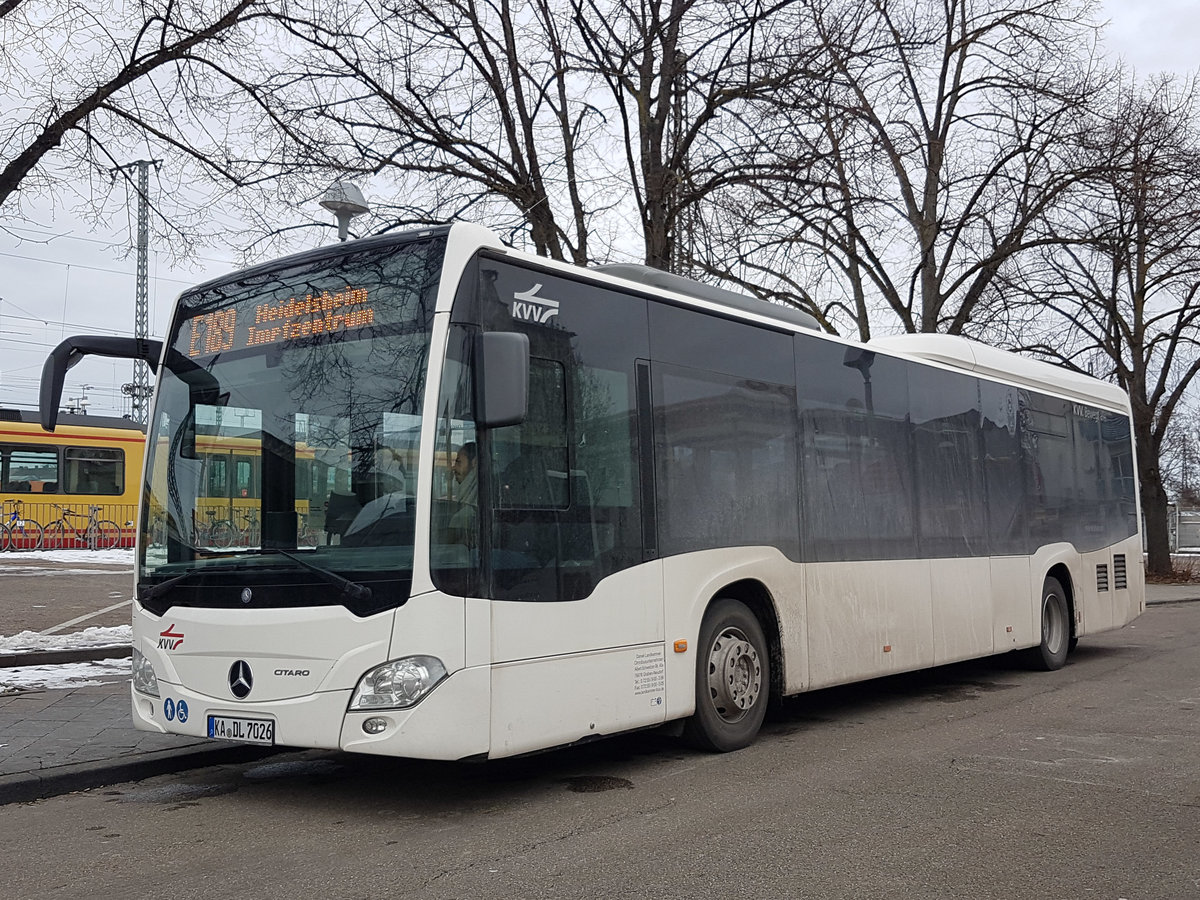 Karlsruhe, Mercedes-Benz Citaro C2 LE Ü # KA-DL 7026