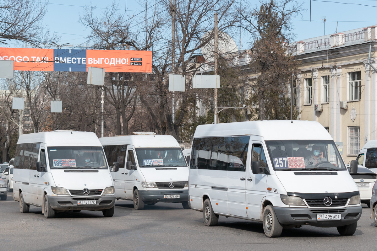 Bishkek, Mercedes-Benz Sprinter 316CDI # 01 439 AAK; Bishkek, Mercedes-Benz Sprinter 316CDI # 08 495 ADI