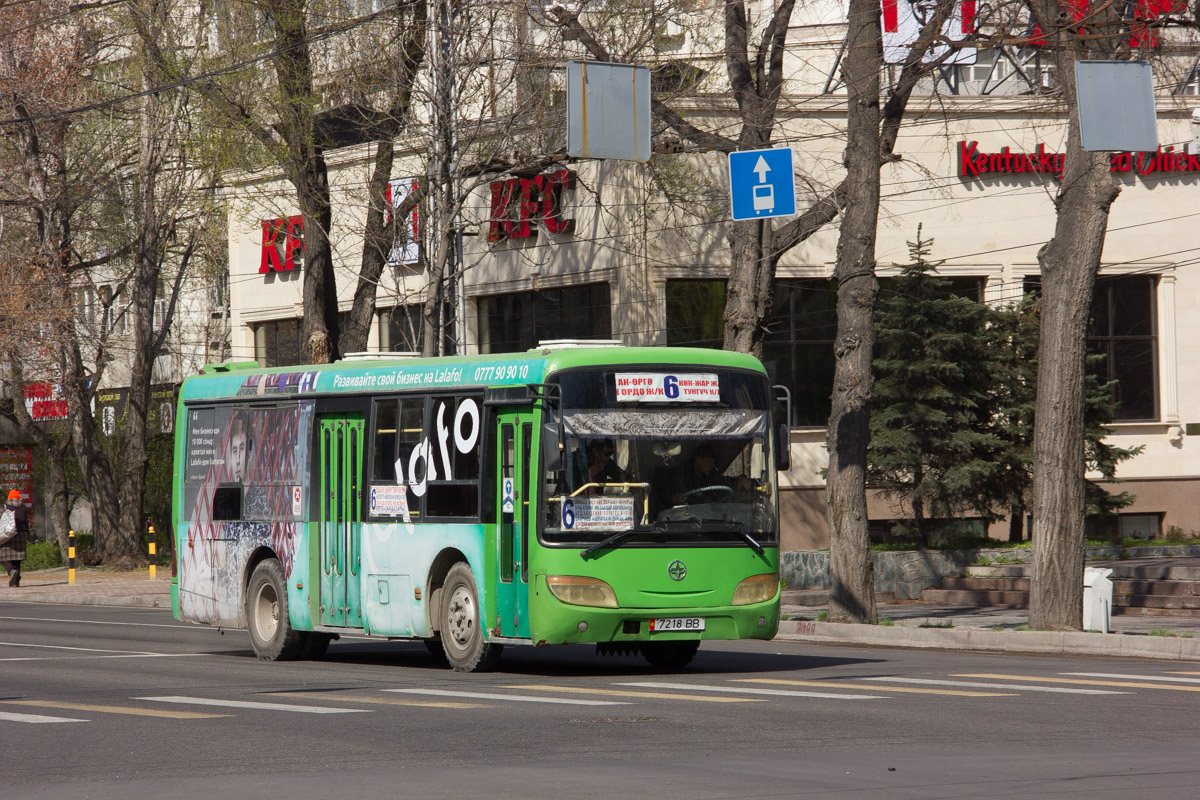 Бишкек, Yaxing JS6851H1 № 7218 BB