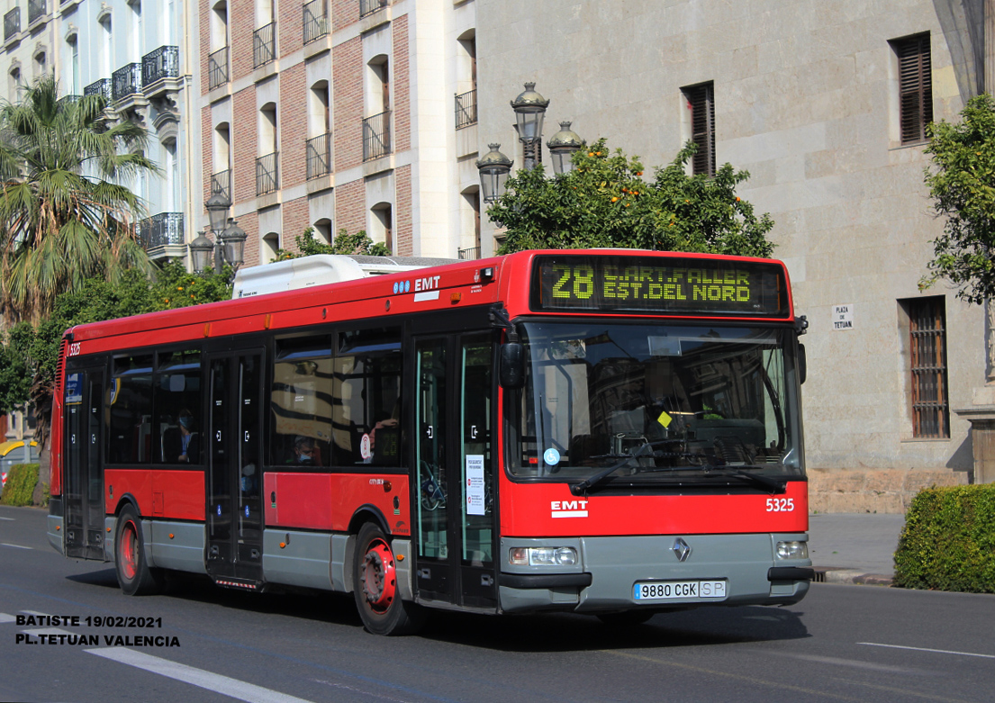 Valencia, Hispano Citybus E (Irisbus Agora S) # 5325