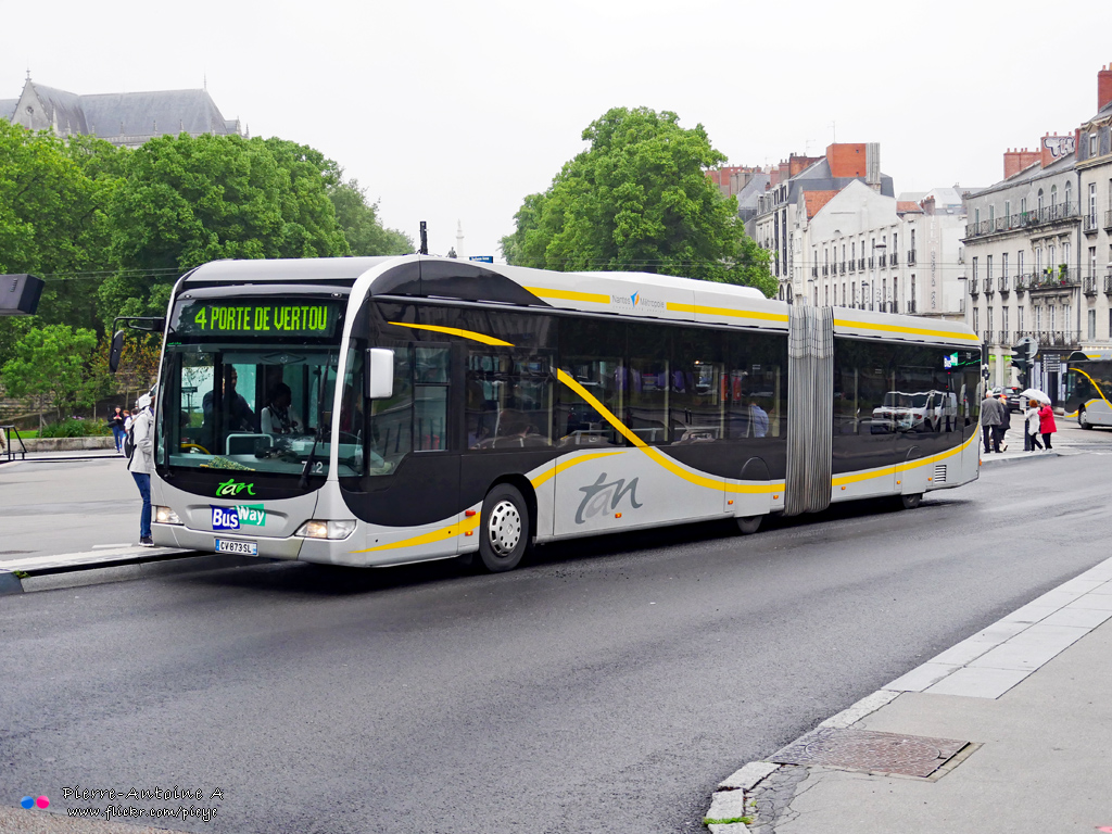 Nantes, Mercedes-Benz O530 Citaro Facelift G CNG BHNS № 722