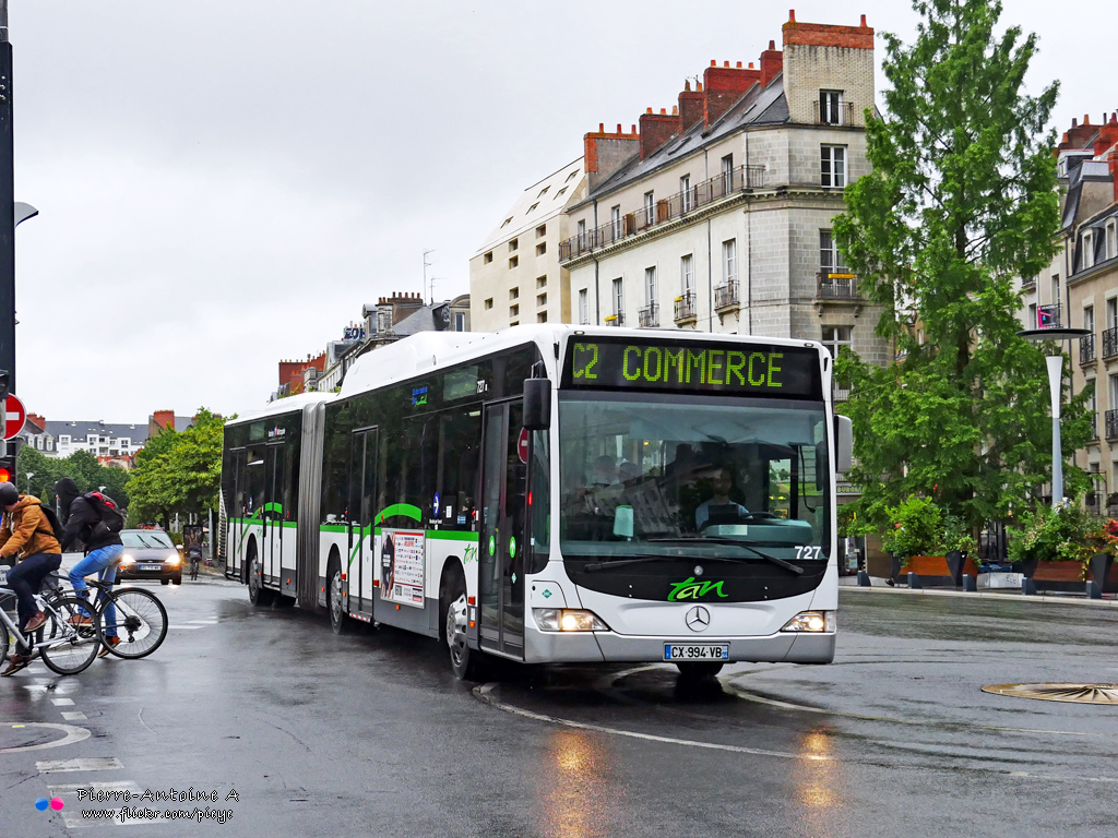 Nantes, Mercedes-Benz O530 Citaro Facelift G CNG # 727