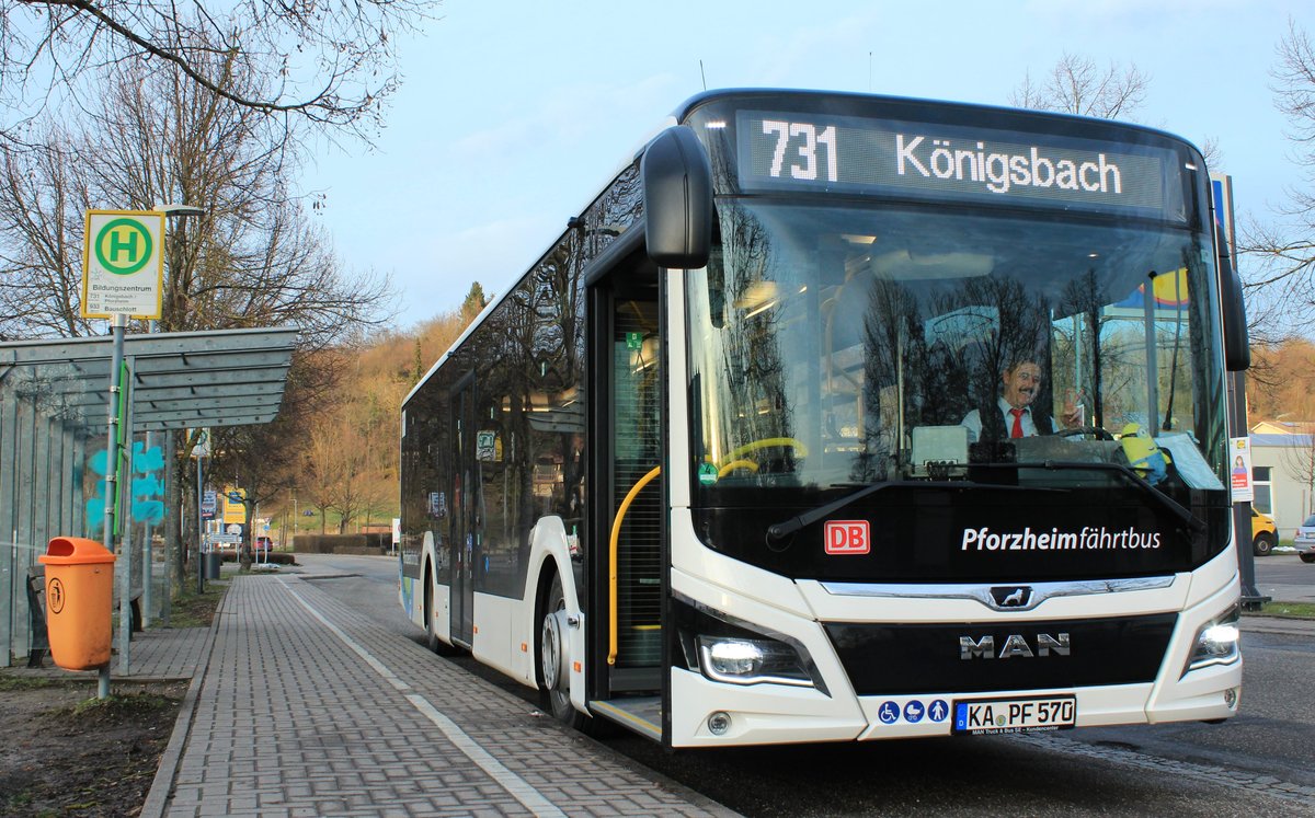 Karlsruhe, MAN 12C Lion's City NL330 EfficientHybrid # KA-PF 570