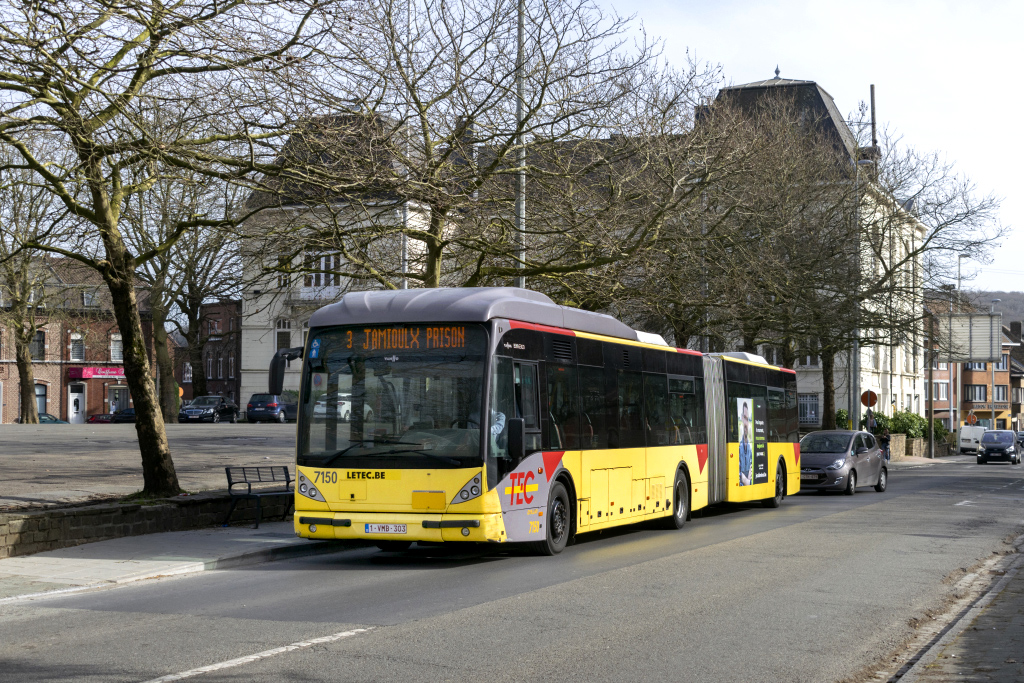 Charleroi, Van Hool New AG300 č. 7150