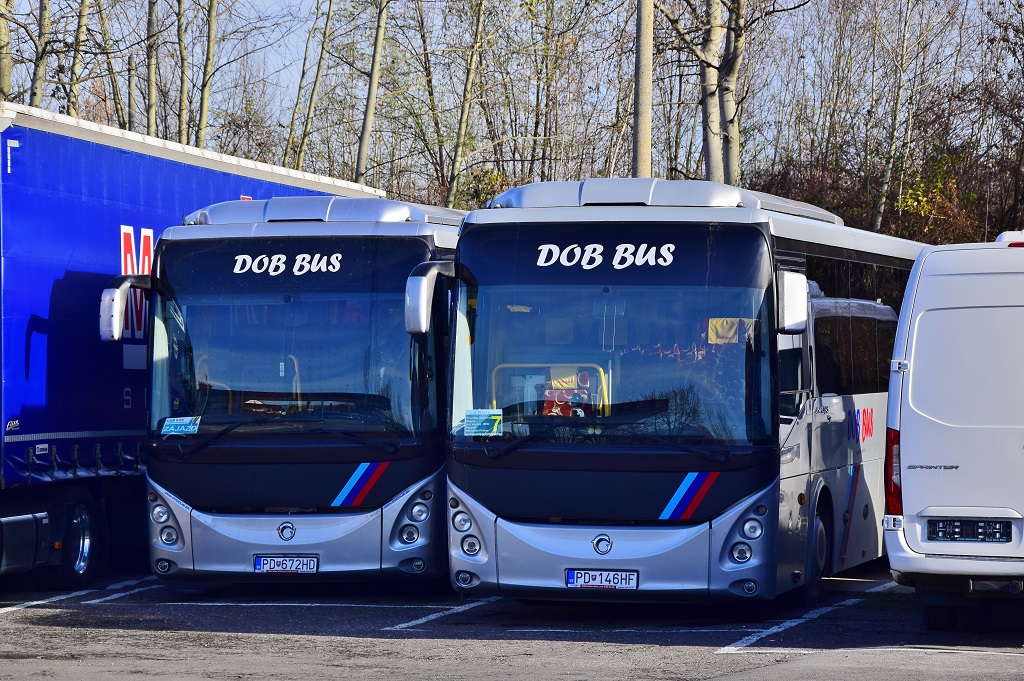 Prievidza, Irisbus Evadys H 12.8M nr. PD-146HF; Prievidza, Irisbus Evadys H 12.8M nr. PD-672HD