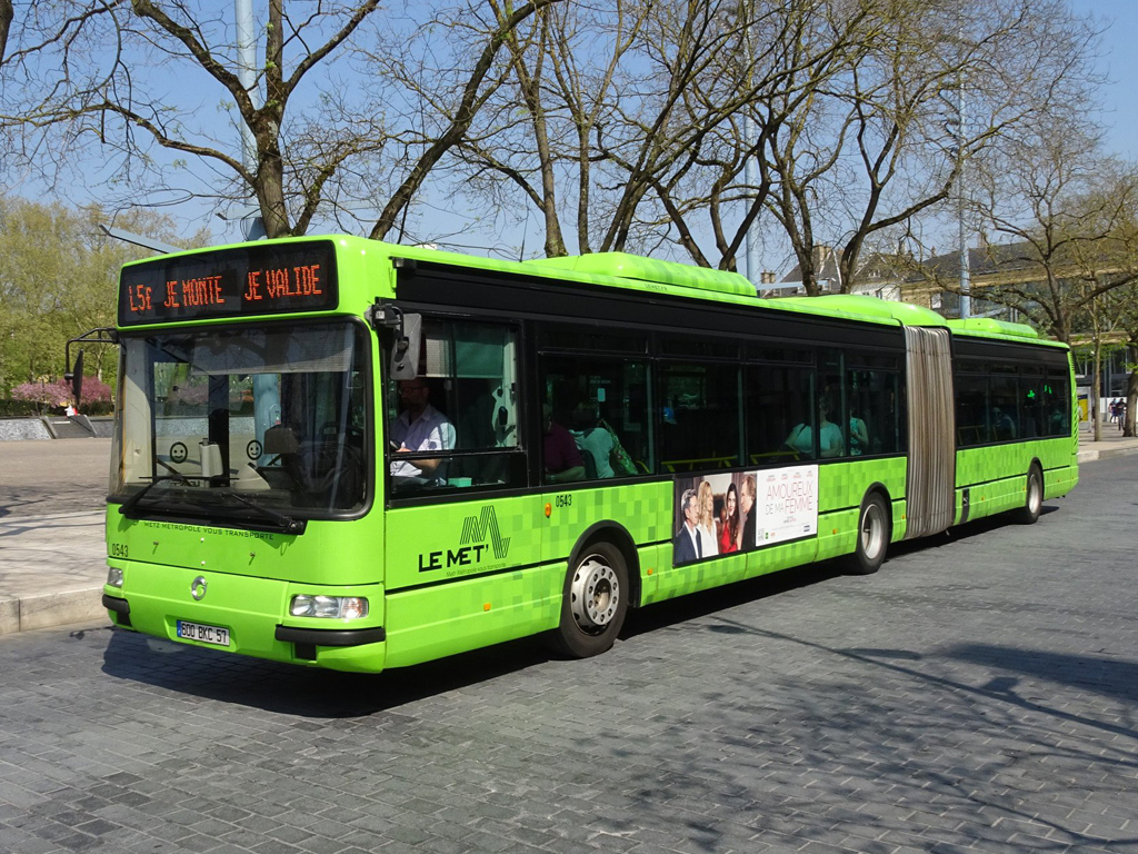 Metz, Irisbus Agora L Nr. 0543