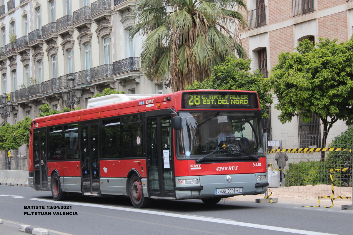 Валенсия, Hispano Citybus E (Irisbus Agora S) № 5338