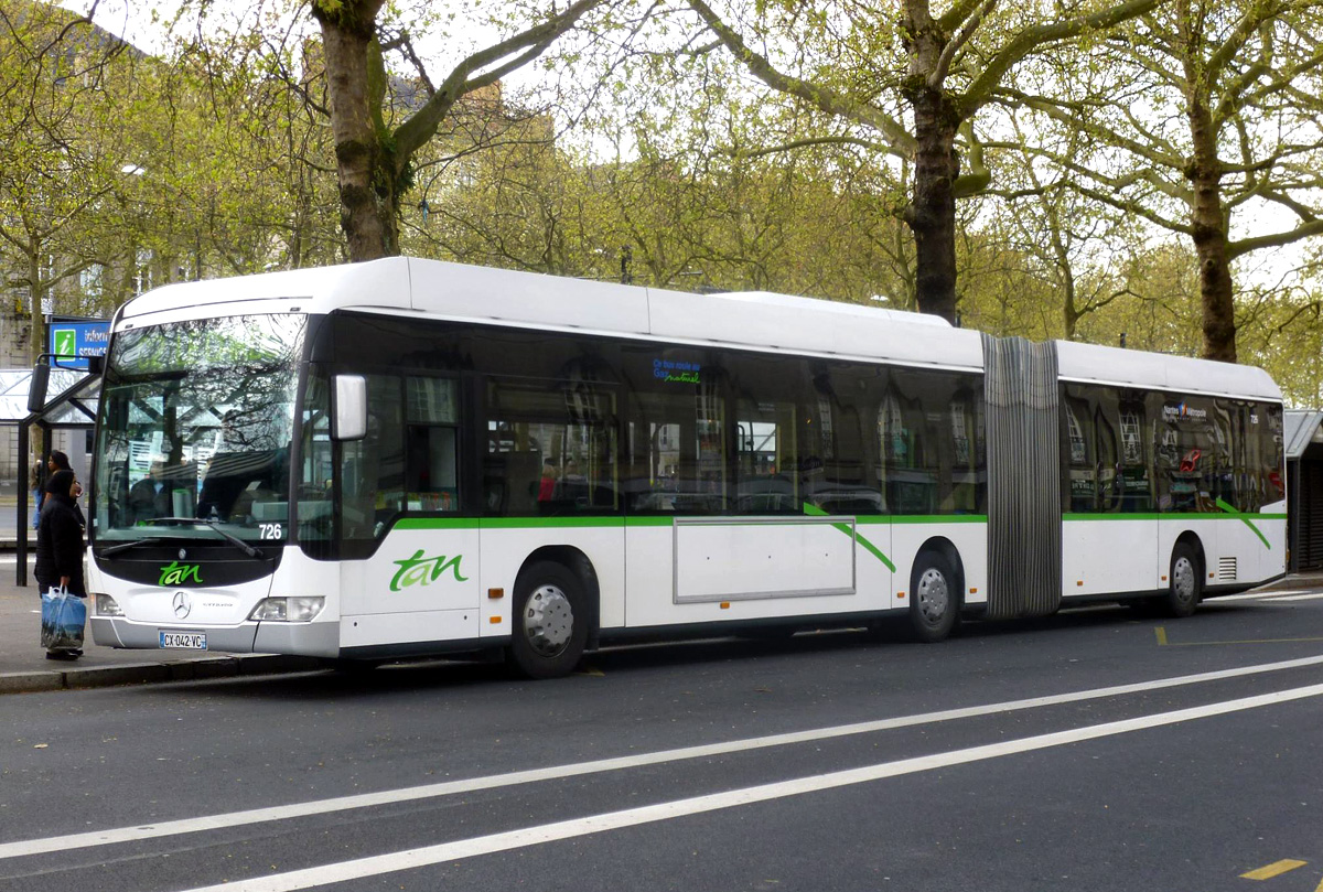 Нант, Mercedes-Benz O530 Citaro Facelift G CNG BHNS № 726