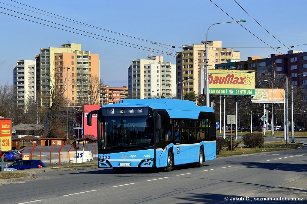 Ostrava, Solaris Urbino IV 12 CNG No. 7256