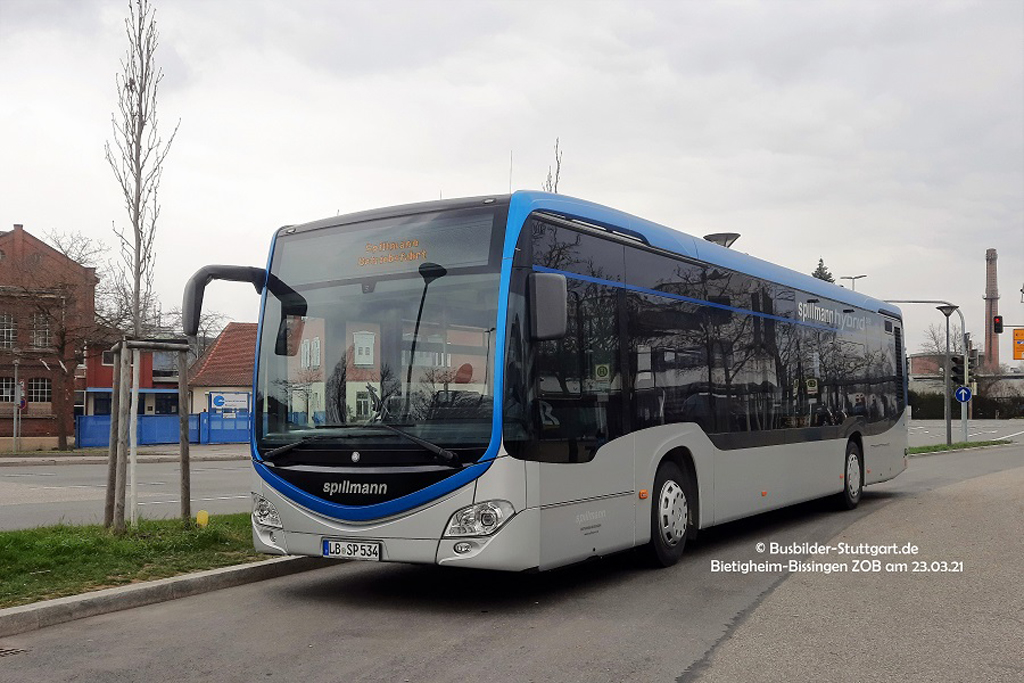 Ludwigsburg, Mercedes-Benz Citaro C2 Hybrid BHNS # LB-SP 534
