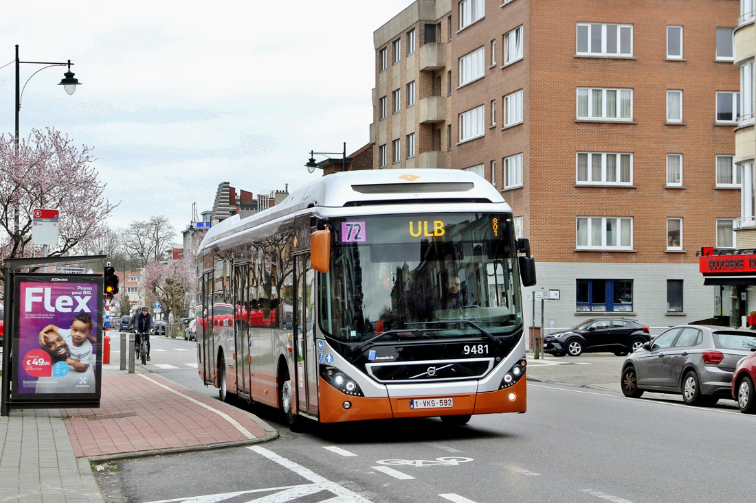 Brussels, Volvo 7900 Hybrid # 9481