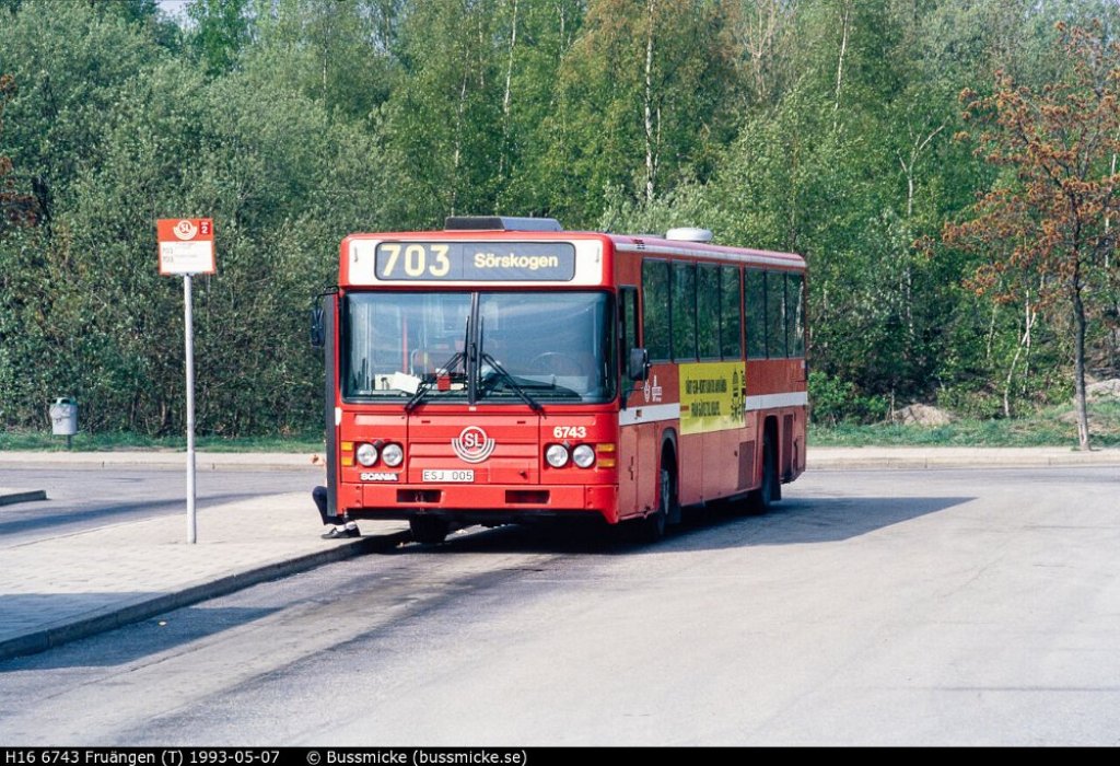Stockholm, Scania CN113CLB № 6743