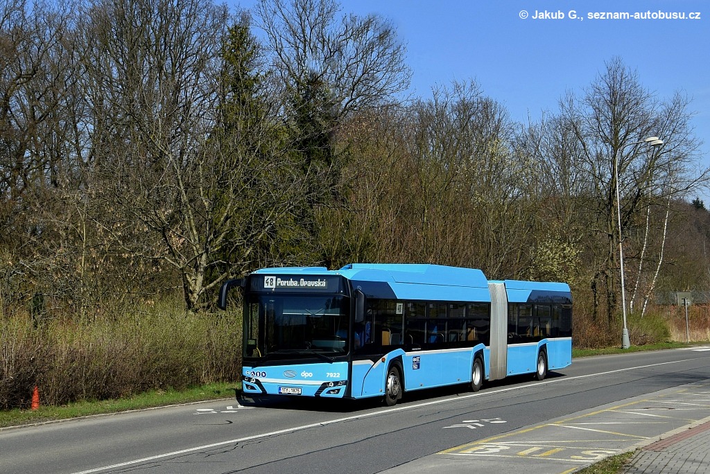 Острава, Solaris Urbino IV 18 CNG № 7922