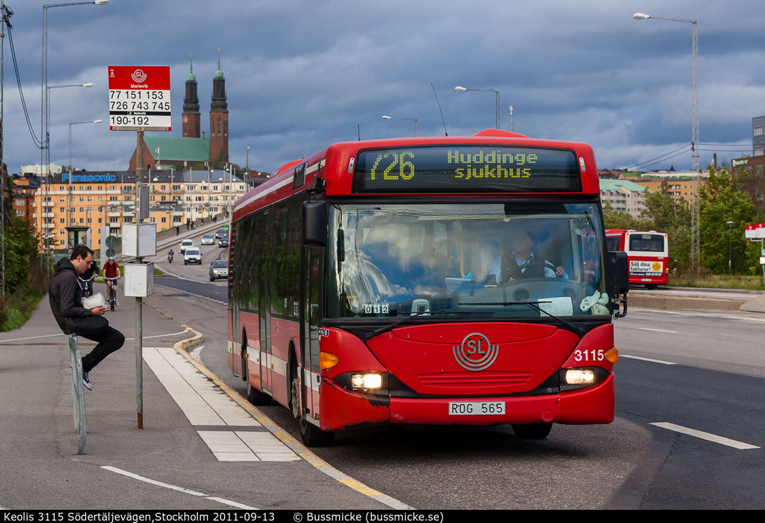 Stockholm, Scania OmniCity CN94UB 4X2EB # 3115