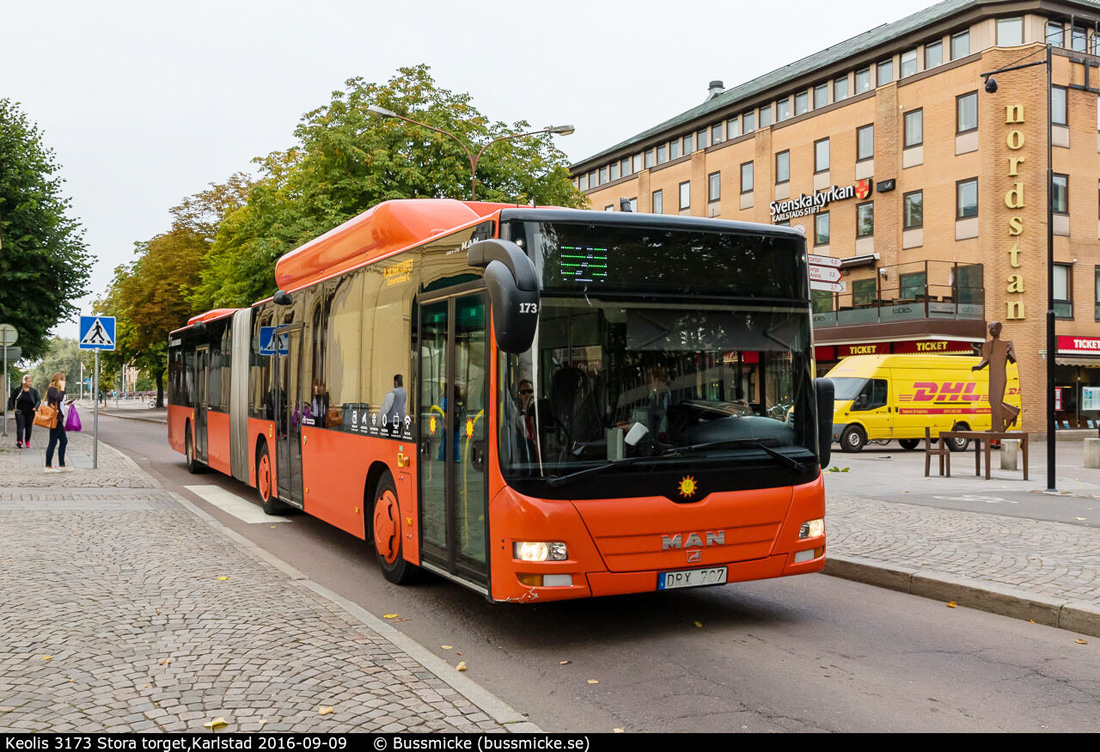 Karlstad, MAN A23 Lion's City G NG**3 CNG # 3173