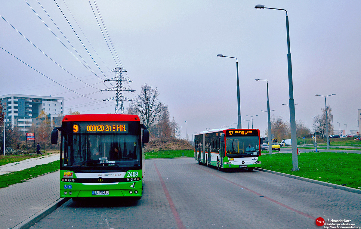 Lublin, Autosan Sancity M12LF №: 2409; Lublin, Mercedes-Benz O530 Citaro Facelift G №: 2369
