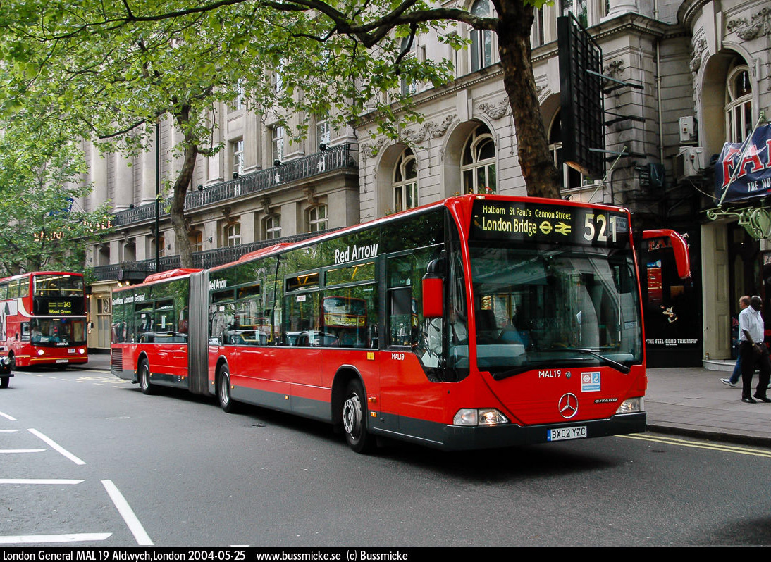 London, Mercedes-Benz O530 Citaro G # MAL19