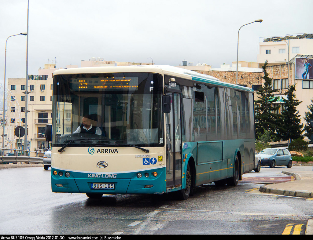 Malta, King Long XMQ6127 # BUS 105
