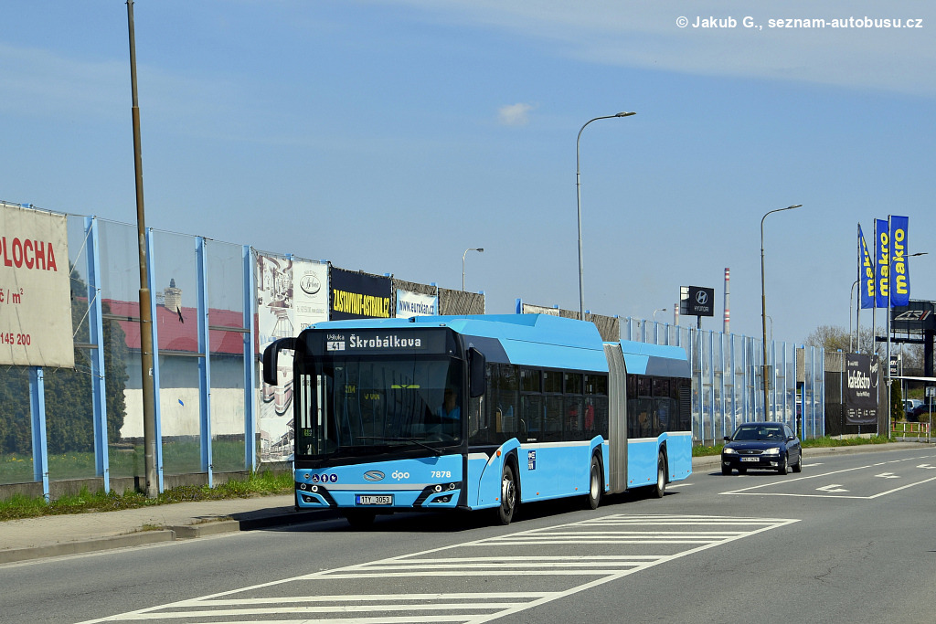 Ostrava, Solaris Urbino IV 18 CNG No. 7878
