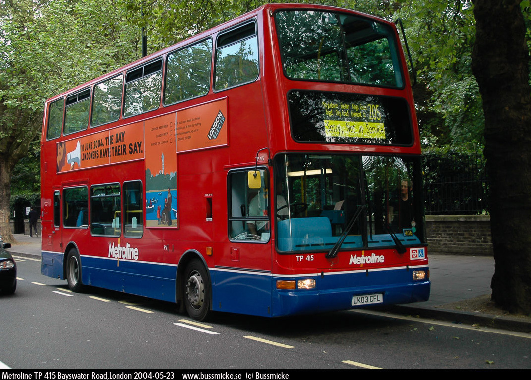 Лондон, TransBus President № TP415