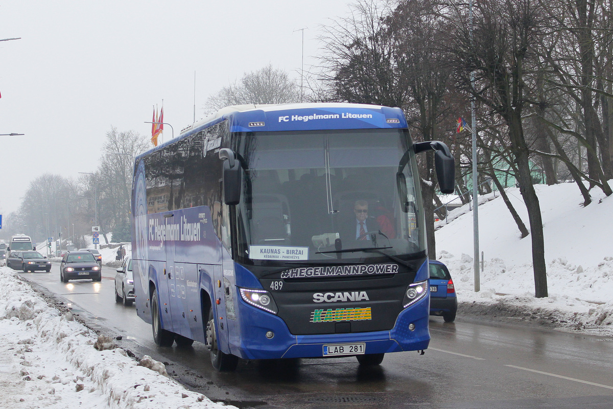 Kaunas, Scania Touring HD (Higer A80T) № 489