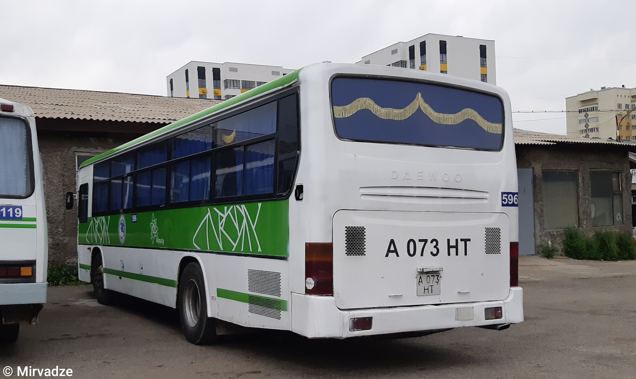 Almaty, Daewoo BS106 Royal City (СемАЗ) No. 596