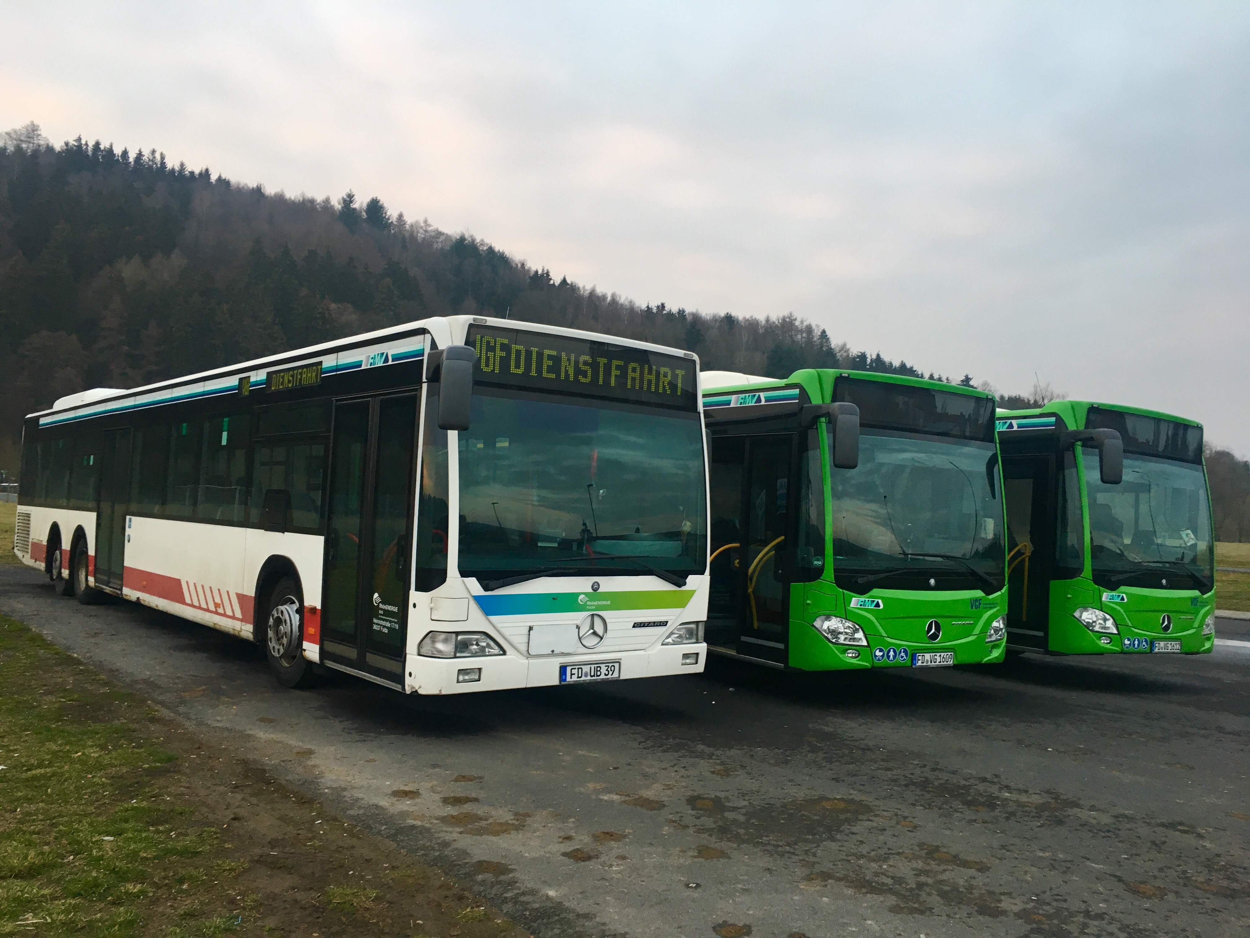 Fulda, Mercedes-Benz O530 Citaro L # FD-UB 39; Fulda, Mercedes-Benz Citaro C2 LE # FD-VG 1612