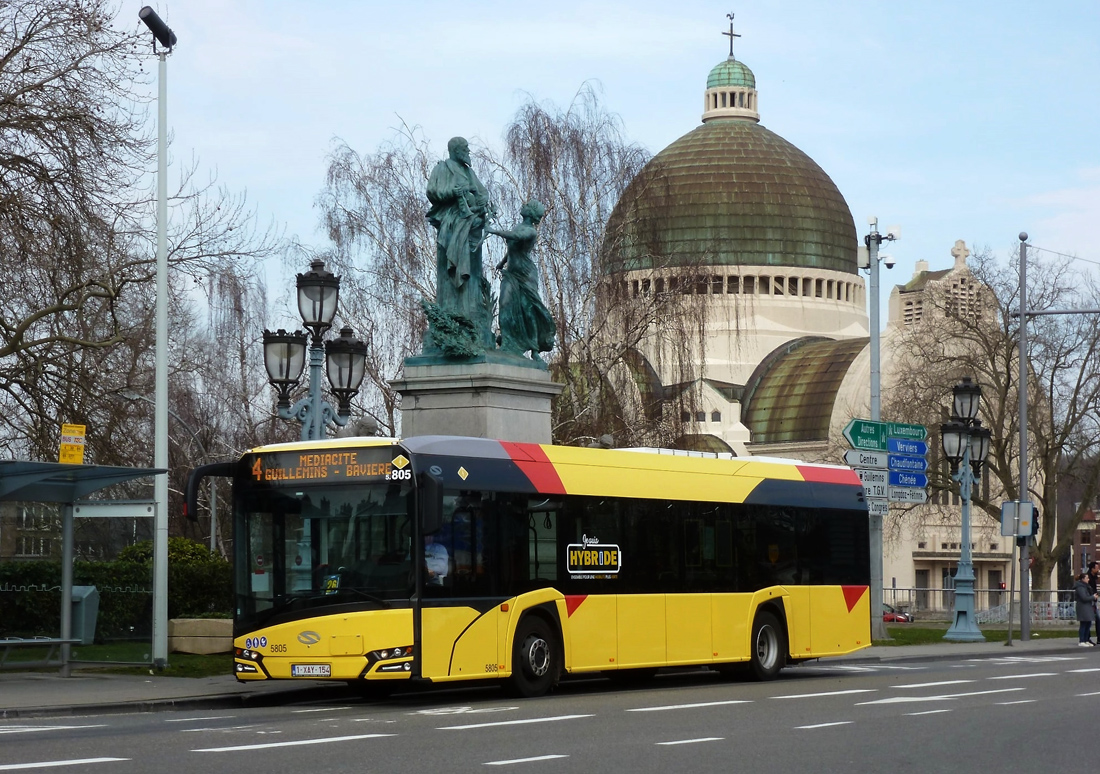 Liège, Solaris Urbino IV 12 hybrid # 5805