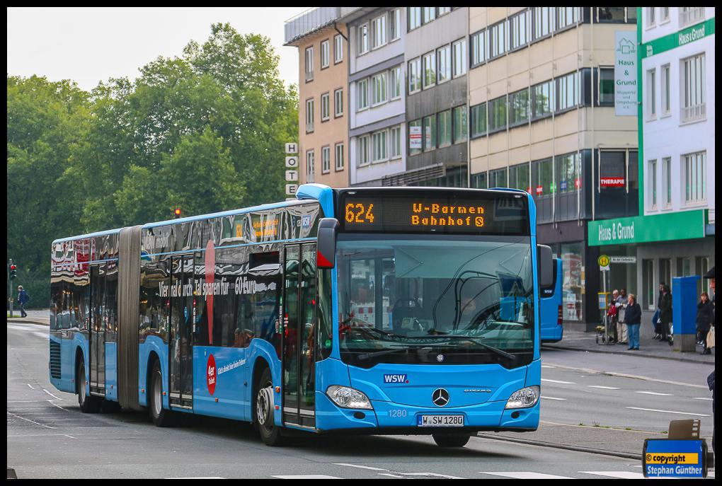 Wuppertal, Mercedes-Benz Citaro C2 G №: 1280