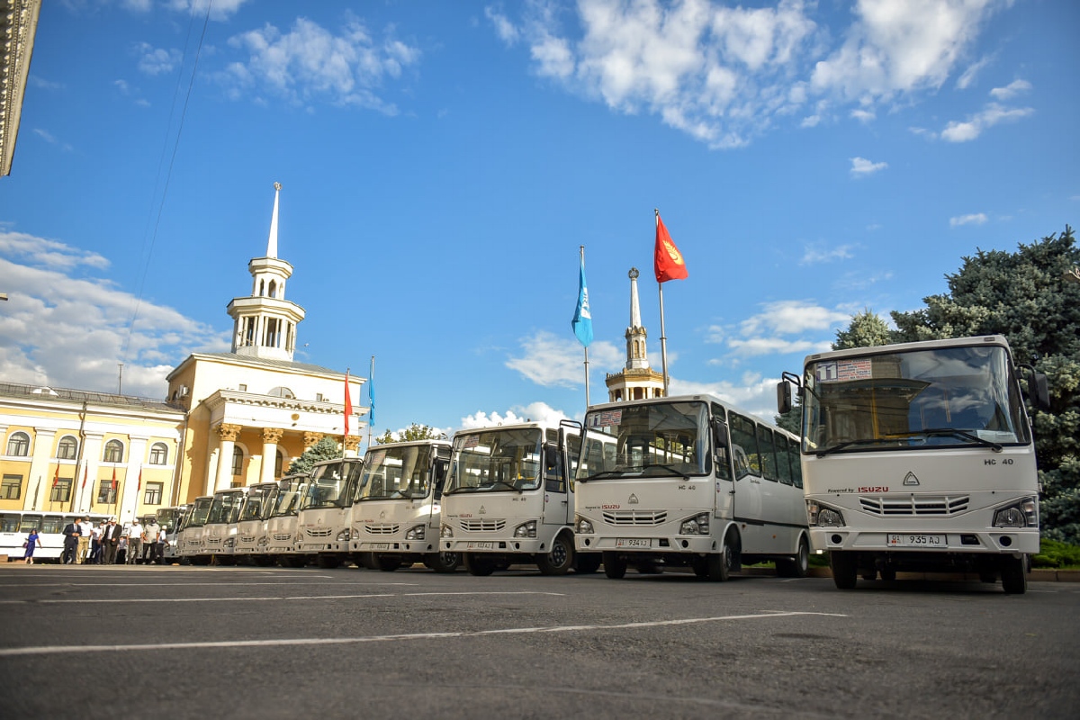 تراز، قرقیزستان, SAZ HC40 # 01 934 AJ; تراز، قرقیزستان, SAZ HC40 # 01 935 AJ; تراز، قرقیزستان — New buses