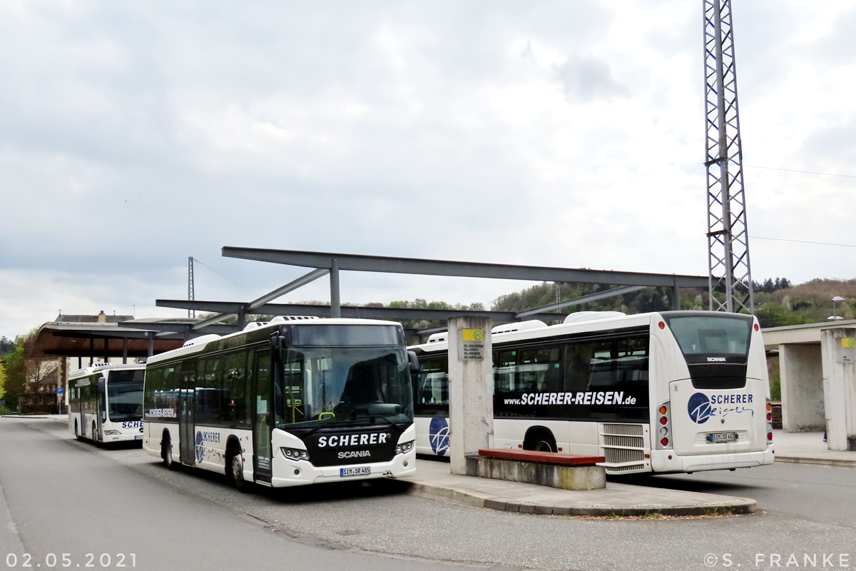 Simmern (Hunsrück), Scania Citywide LE # SIM-SR 483; Simmern (Hunsrück), Scania Citywide LE # SIM-SR 485