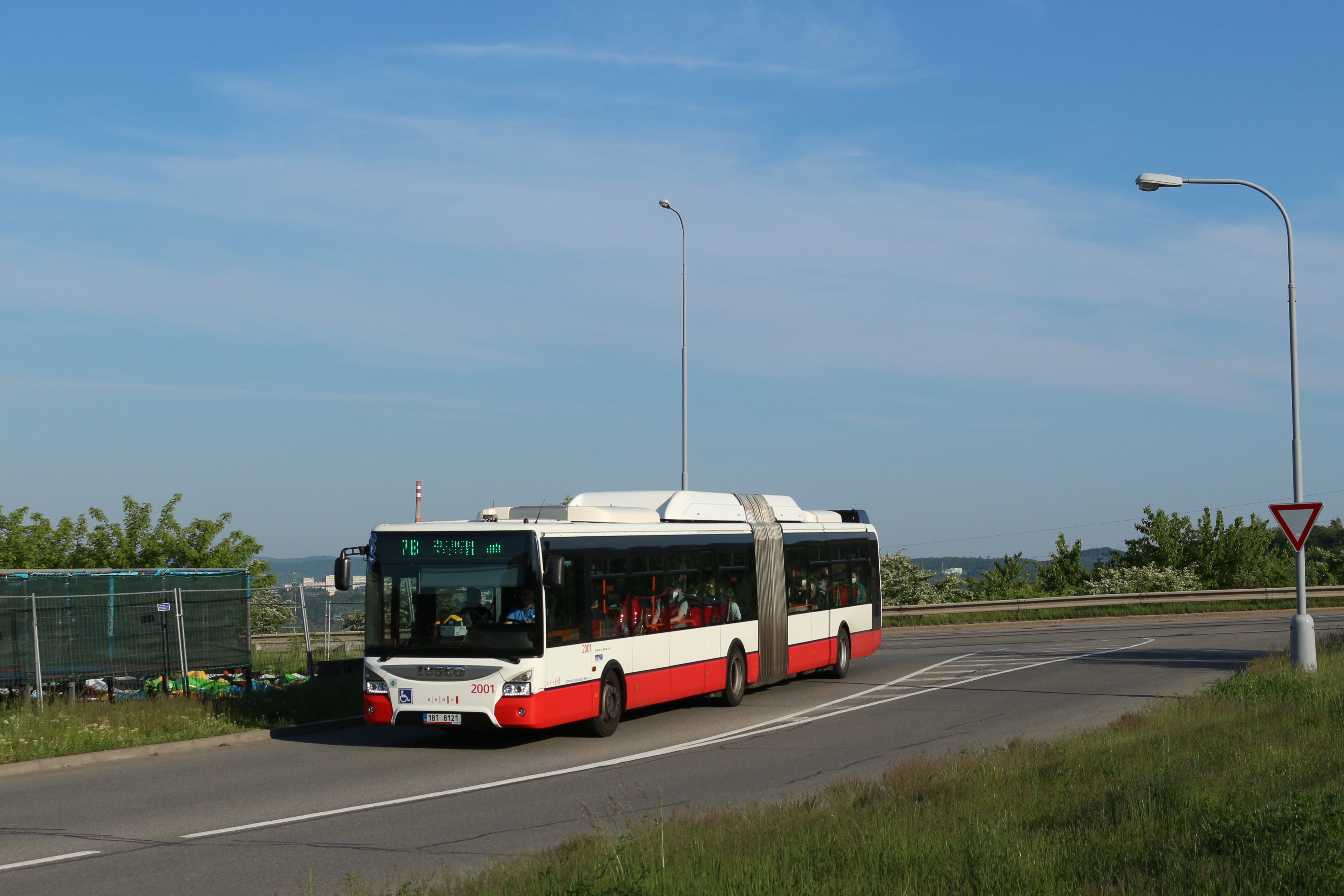 Брно, IVECO Urbanway 18M CNG № 2001