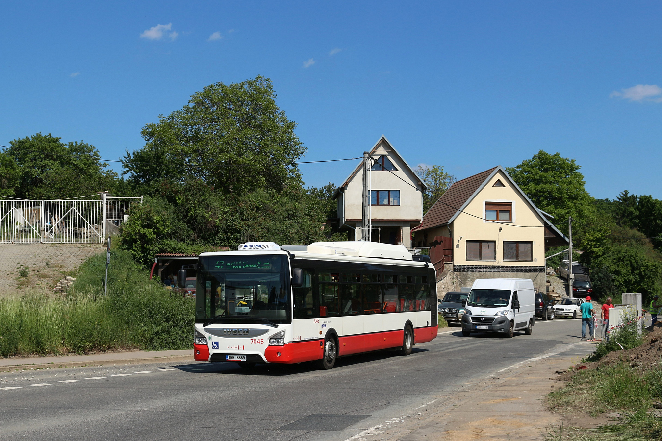 Brno, IVECO Urbanway 12M CNG č. 7045