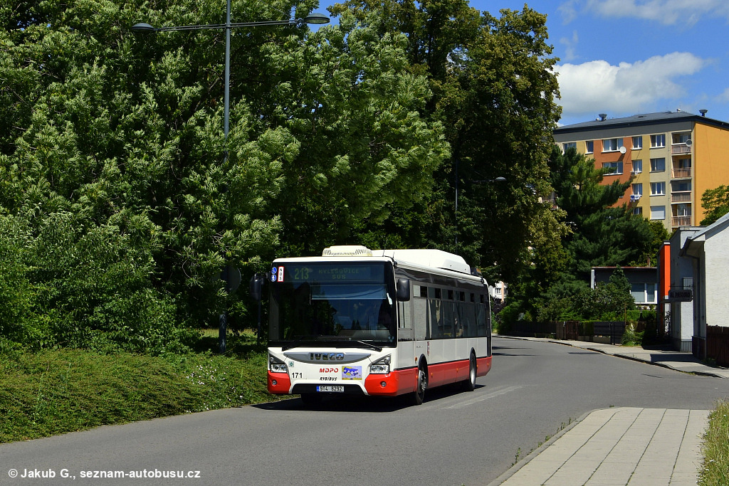 Opava, IVECO Urbanway 12M CNG nr. 171