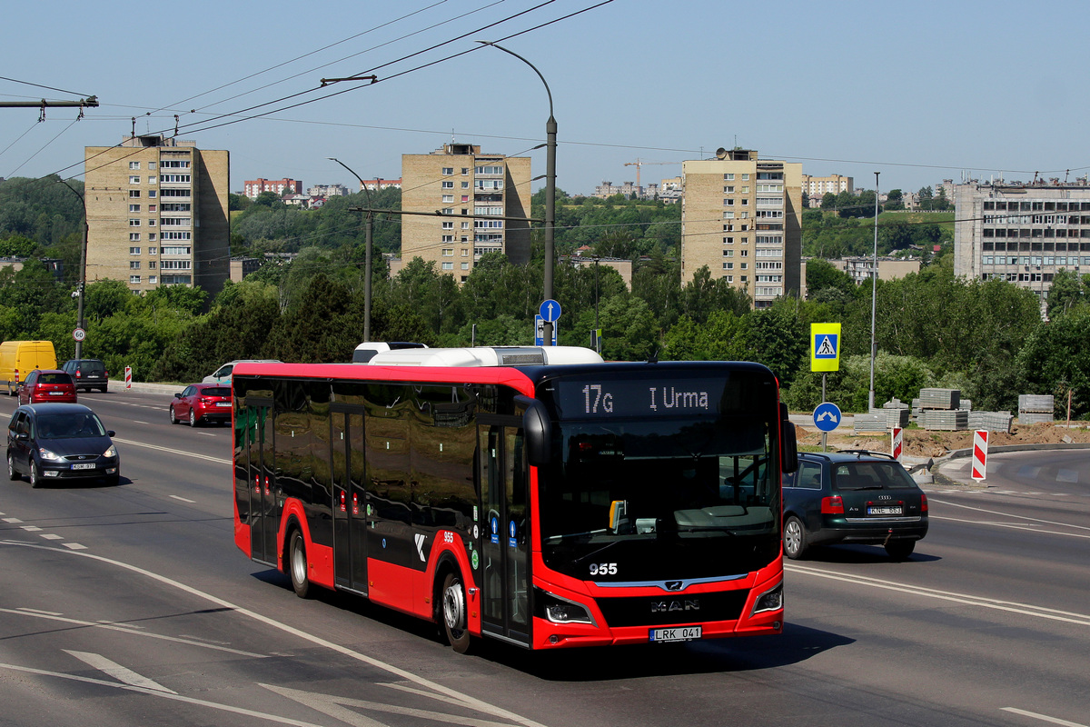 Kaunas, MAN 12C Lion's City NL330 EfficientHybrid # 955