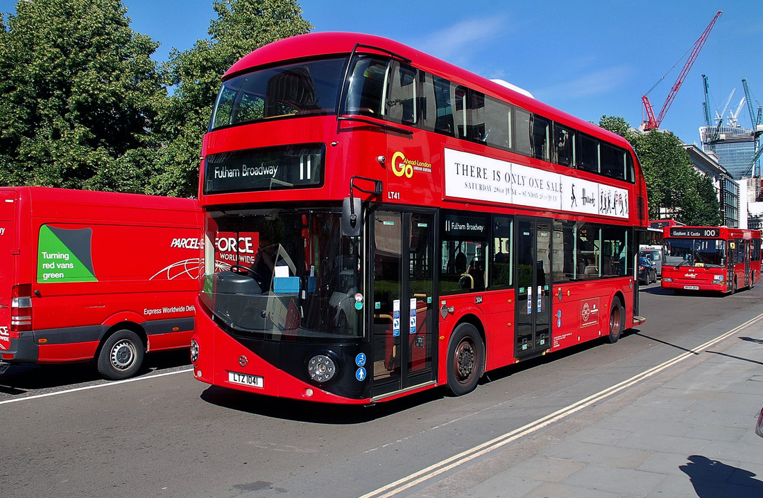 London, Wright New Bus for London # LT41