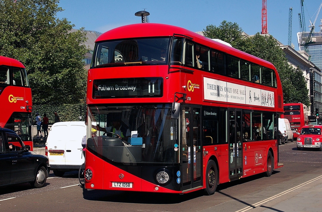 London, Wright New Bus for London # LT58