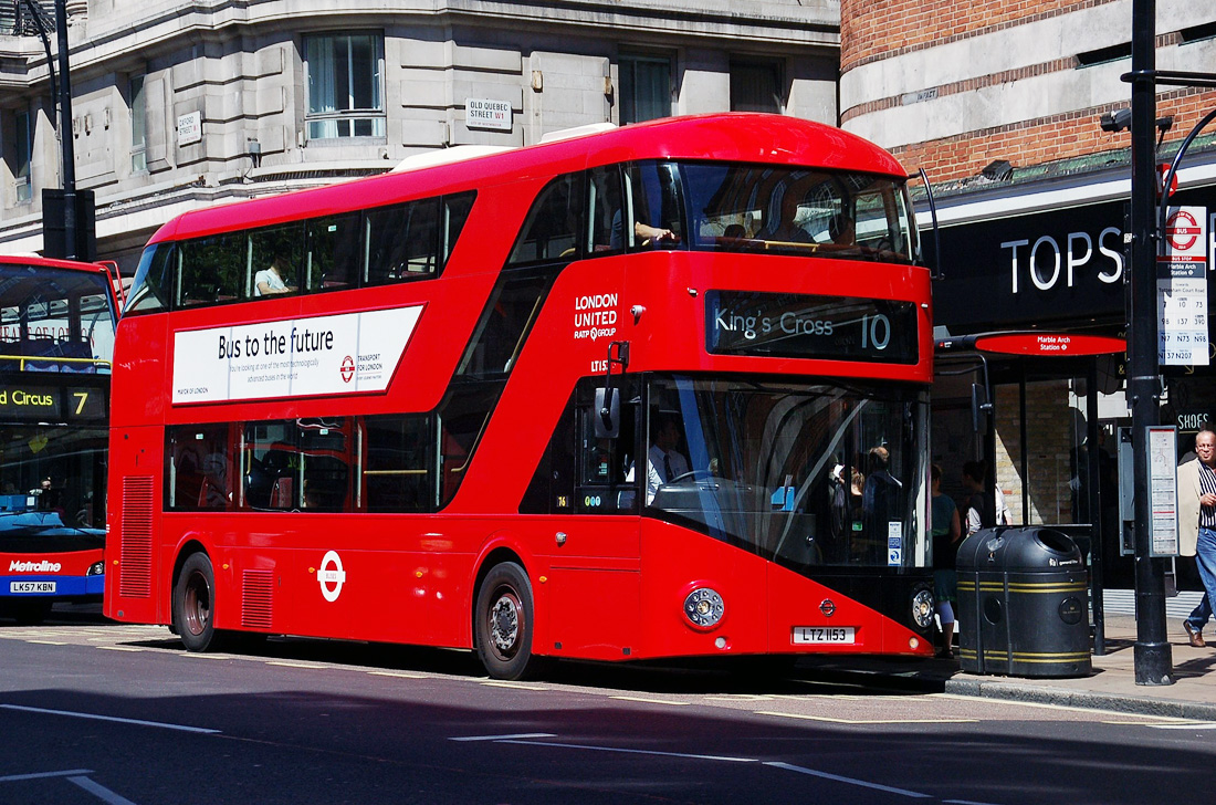 London, Wright New Bus for London # LT153