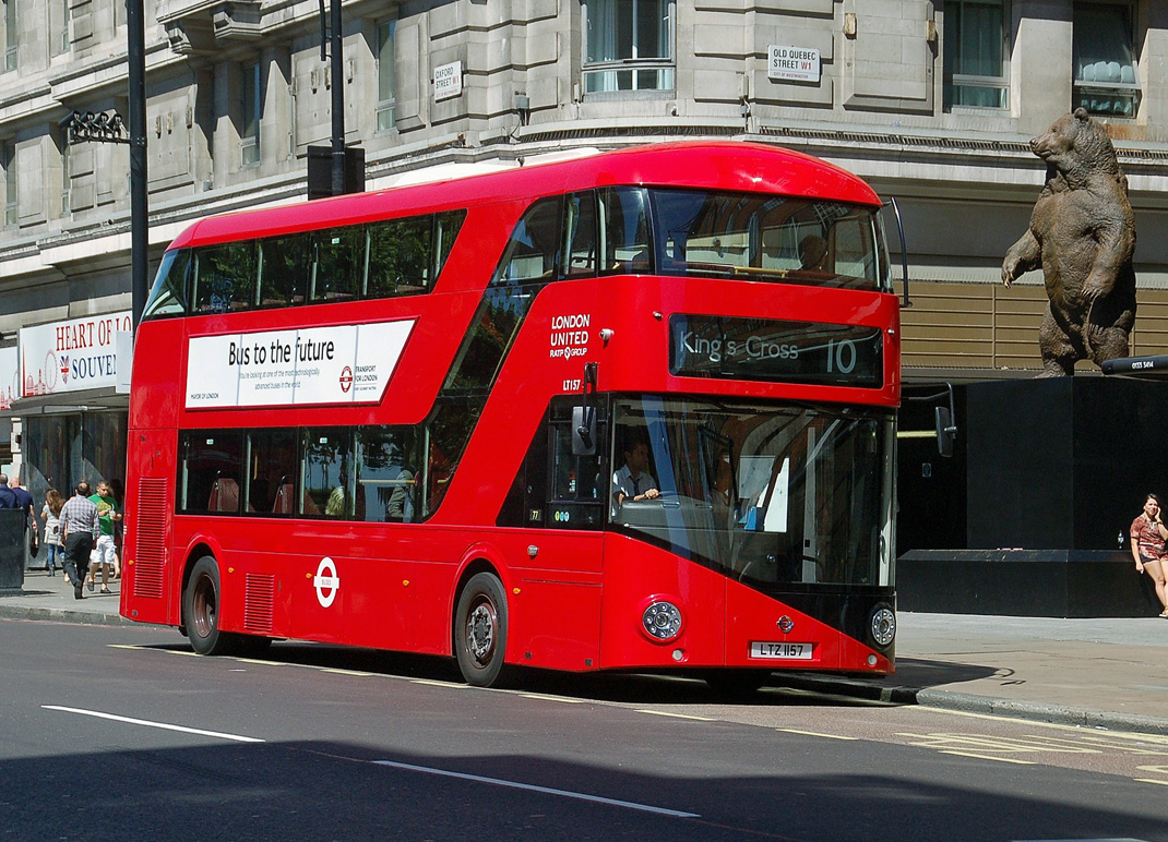 London, Wright New Bus for London # LT157