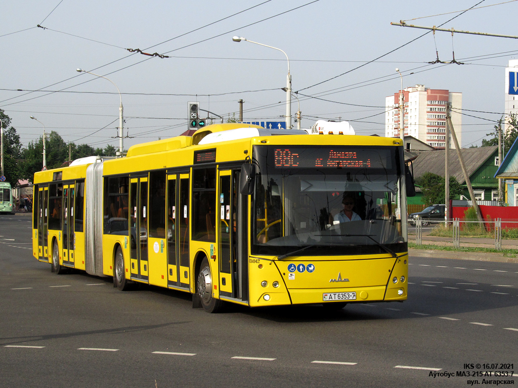 Minsk, MAZ-215.069 č. 034142