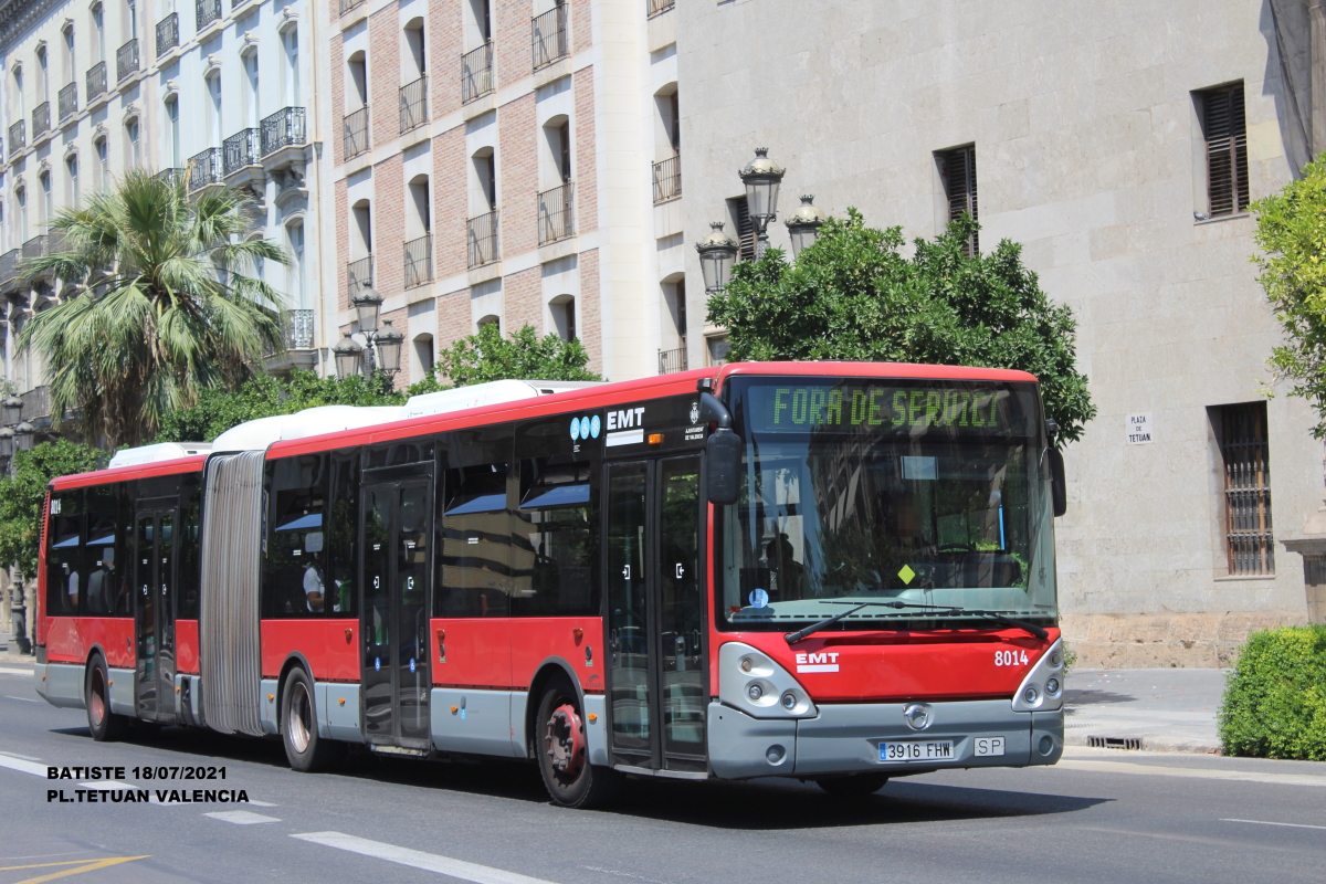 Валенсия, Hispano (Irisbus Citelis 18M) № 8014