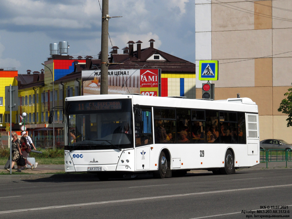 Bobruysk, MAZ-203.016 č. 329