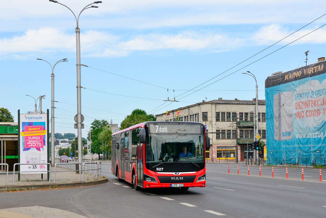 Kaunas, MAN 12C Lion's City NL330 EfficientHybrid # 927