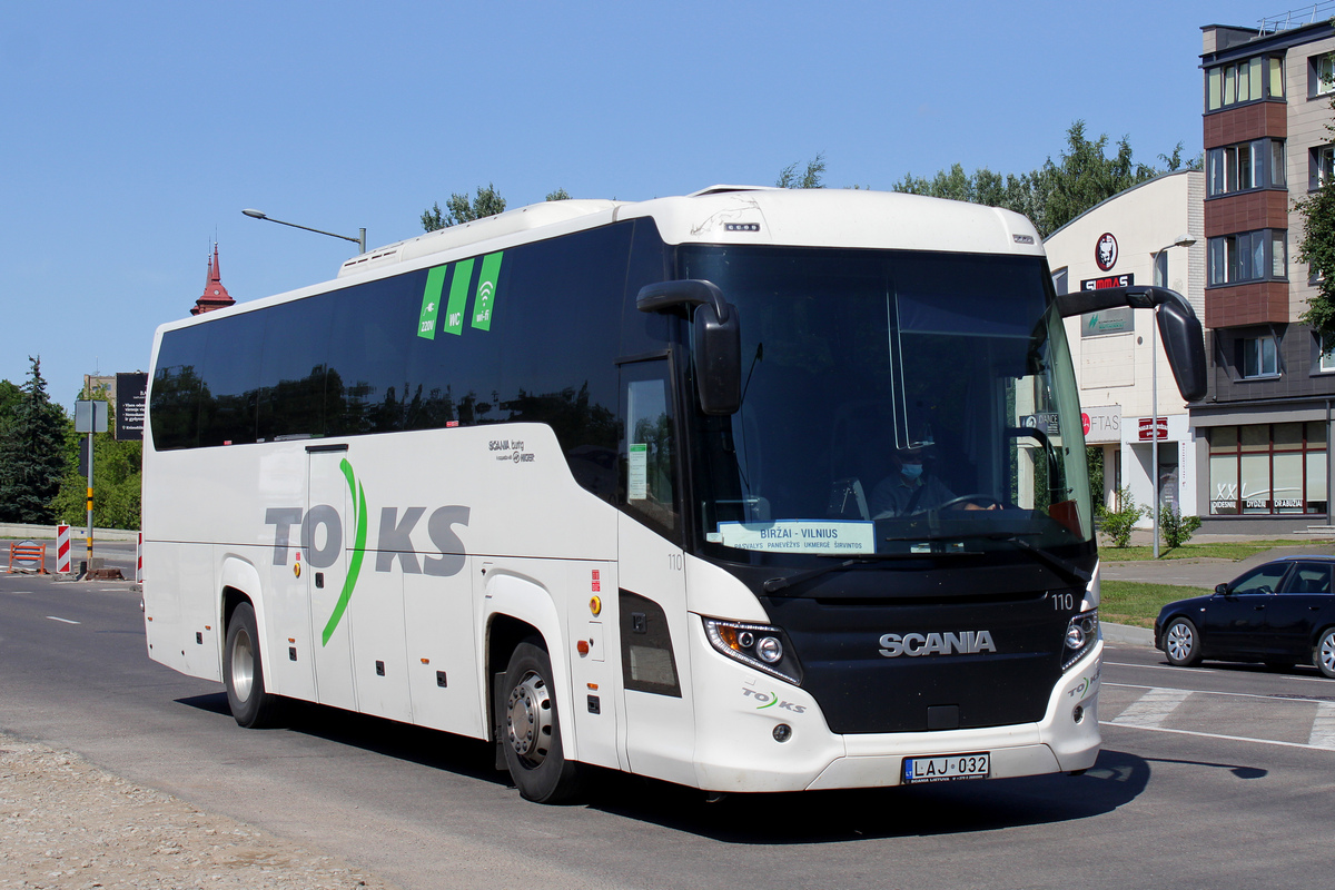 Vilnius, Scania Touring HD (Higer A80T) # 110