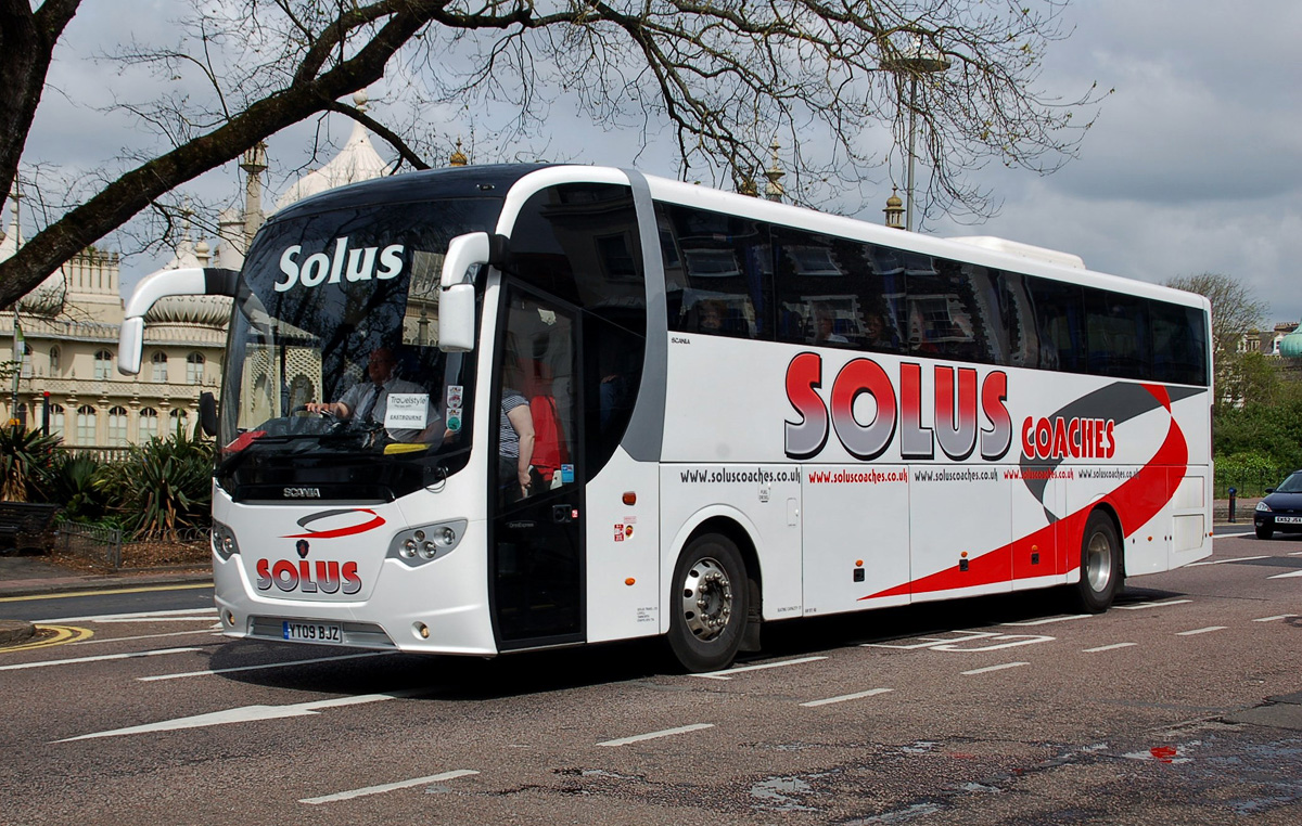 Sutton Coldfield, Scania OmniExpress 360 # YT09 BJZ