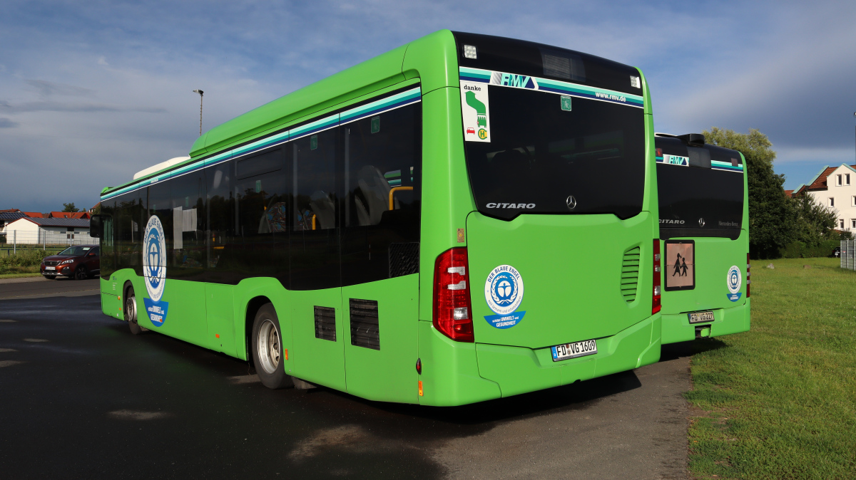 Фульда, Mercedes-Benz Citaro C2 LE № FD-VG 1609; Фульда, Mercedes-Benz O530 Citaro Facelift G № FD-VG 227