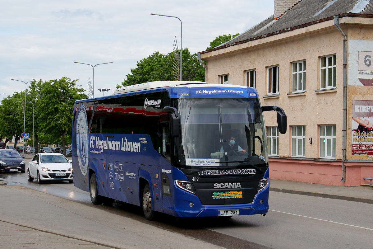 Kaunas, Scania Touring HD (Higer A80T) nr. 489